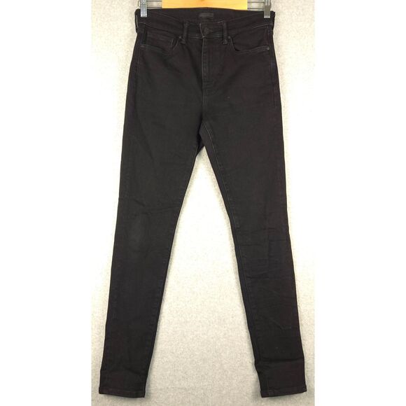 Uniqlo HeatTech Black‎ Skinny Stretch Warm Winter Pants 27x31 (Fits 28x30) - Picture 1 of 7